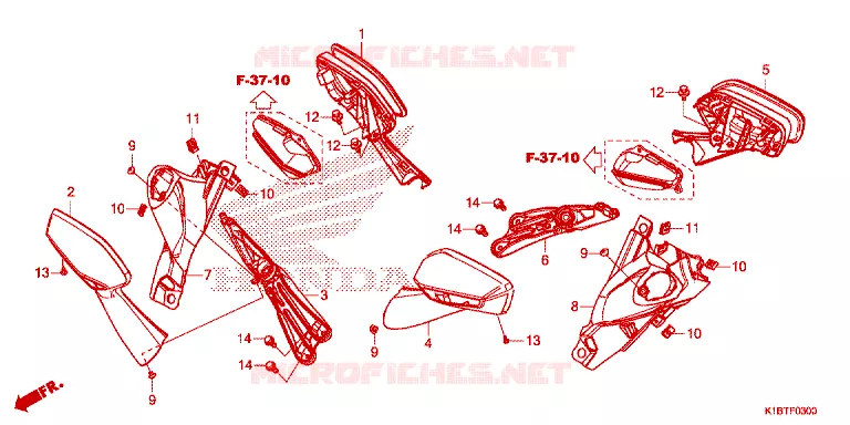 RETROVISEUR Honda SCOOTER 350 FORZA 2021  NSS350AM_2TH