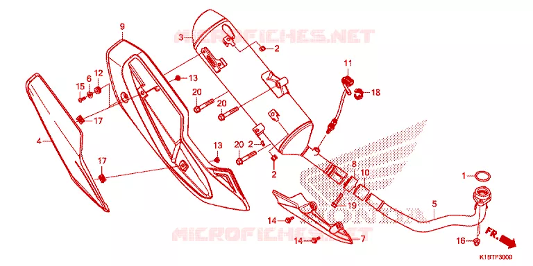 SILENCIEUX D'ECHAPPEMENT Honda SCOOTER 350 FORZA 2021  NSS350AM_2TH