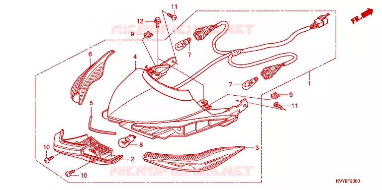 FEUX  Honda SCOOTER 110 ICON 2009  ANC110CST9