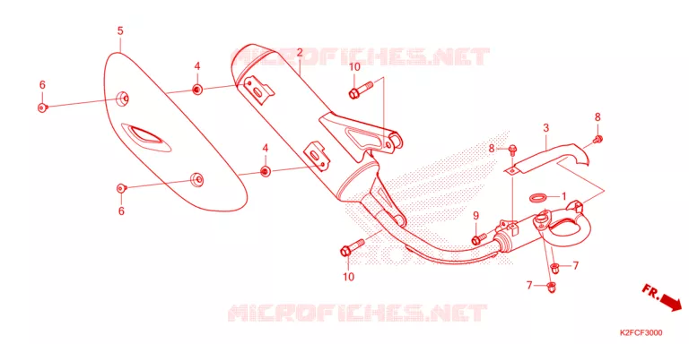SILENCIEUX D'ECHAPPEMENT Honda SCOOTER 110 SCOOPY 2021  ACF110CBTM
