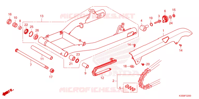 BRAS OSCILLANT Honda MOTO 300 CL 2023  CL300AP