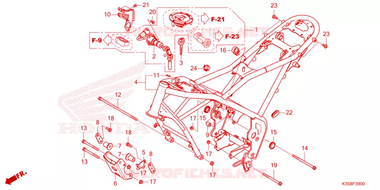 CADRE Honda MOTO 300 CL 2023  CL300AP