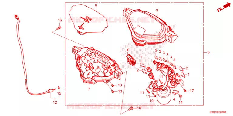 COMPTEUR Honda MOTO 110 DREAM 2023  AND125MDP
