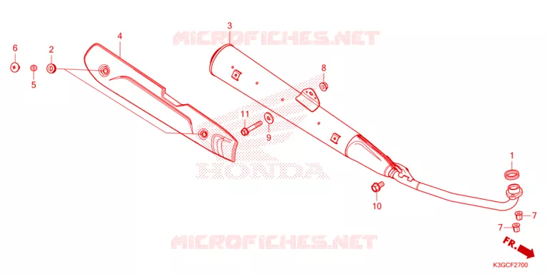 SILENCIEUX D'ECHAPPEMENT Honda MOTO 125 DREAM 2023  AND125MDP