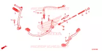 PEDALE   KICK pour Honda DREAM 125 de 2018