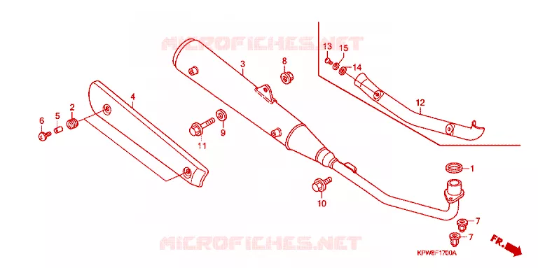 SILENCIEUX D'ECHAPPEMENT Honda MOTO 125 DREAM 2010  AND125MDA