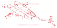 SILENCIEUX D'ECHAPPEMENT pour Honda ND 110 DREAM de 2011