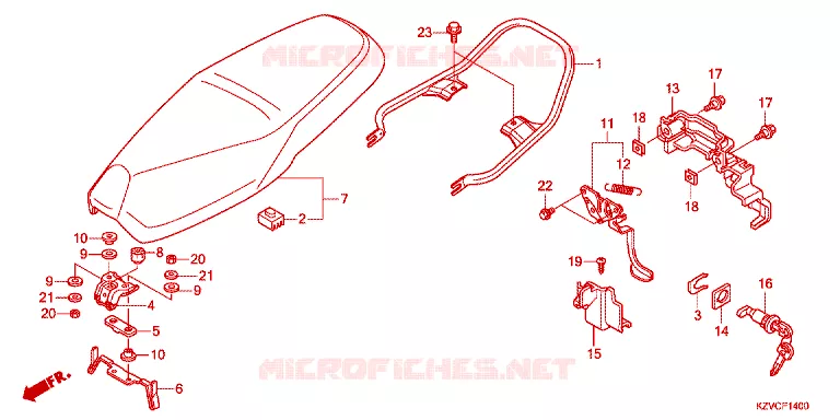 SELLE Honda MOTO 110 DREAM 2011  NBC110C