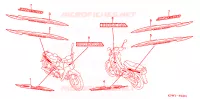 AUTOCOLLANTS pour Honda DREAM 125 KIRANA de 2005