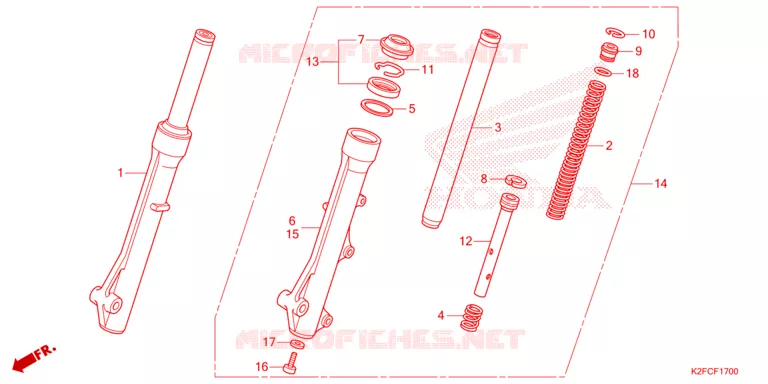 FOURCHE Honda SCOOTER 110 SCOOPY 2021  ACF110CBTM