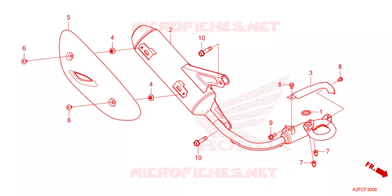 SILENCIEUX D'ECHAPPEMENT Honda SCOOTER 110 SCOOPY 2021  ACF110CBTM