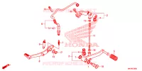 PEDALE pour Honda CB 500 F ABS de 2021