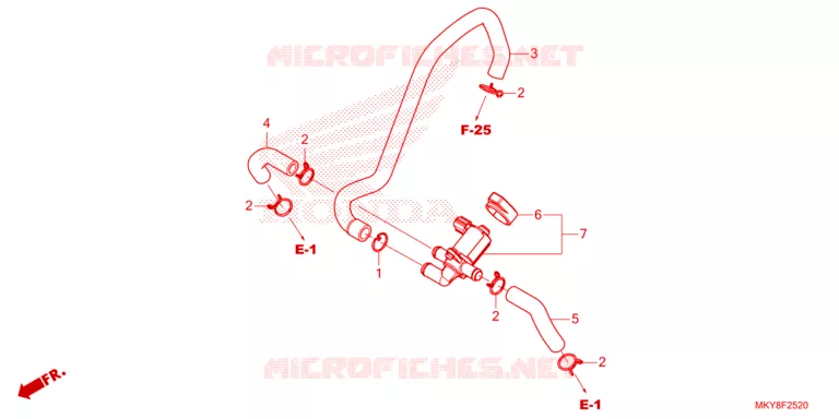 VALVE DE COMMANDE D'INJECTION D'AIR Honda MOTO 650 CB 2021  CB650RAM