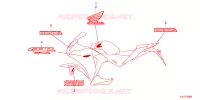 AUTOCOLLANTS pour Honda CBR 250 R ABS de 2013