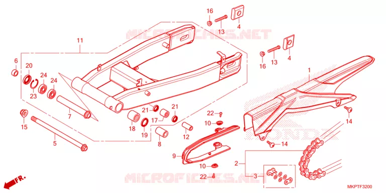 BRAS OSCILLANT Honda MOTO 500 CBR 2021  CBR500RAM