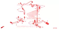 PEDALE pour Honda CBR 500 R ABS de 2023