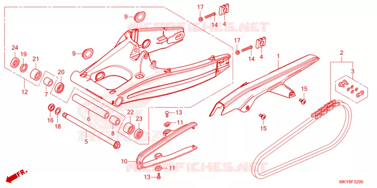BRAS OSCILLANT Honda MOTO 650 CBR 2021  CBR650RAM