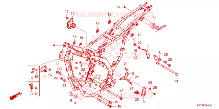 CADRE Honda MOTO 300 CRF 2023  CRF300LDP