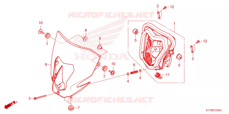 PHARE Honda MOTO 300 CRF 2023  CRF300LDP