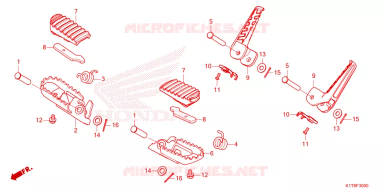 REPOSE PIED Honda MOTO 300 CRF 2023  CRF300LDP