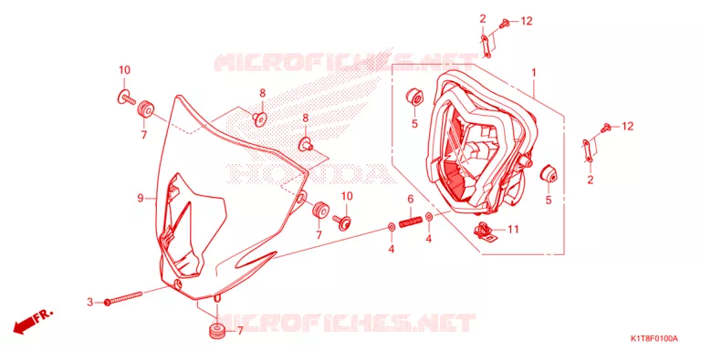 PHARE Honda MOTO 300 CRF 2023  CRF300LDP