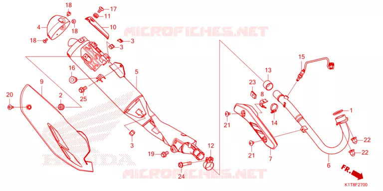 SILENCIEUX D'ECHAPPEMENT Honda MOTO 300 CRF 2023  CRF300LDP