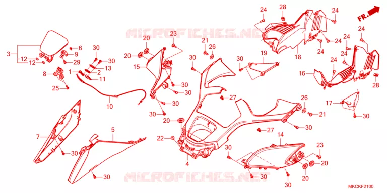 CAPOT Honda MOTO 1800 GOLD-WING 2023  GL1800DAP