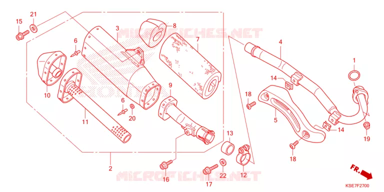 SILENCIEUX D'ECHAPPEMENT Honda MOTO 150 CRF 2023  CRF150RBP
