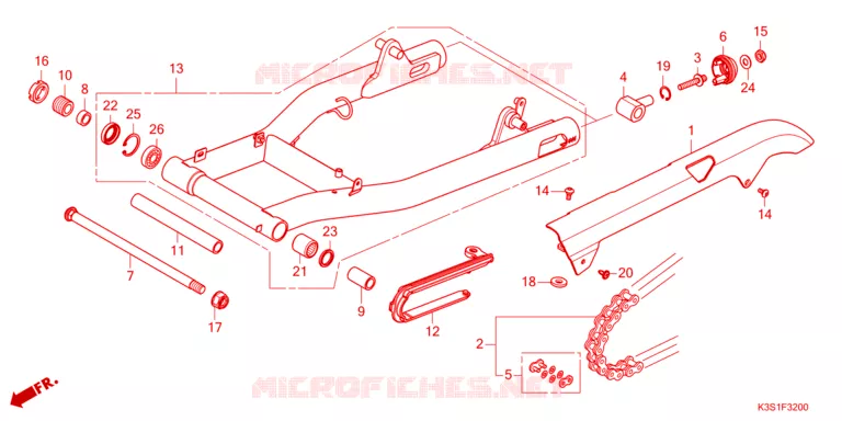 BRAS OSCILLANT Honda MOTO 250 CL 2023  CL250AP
