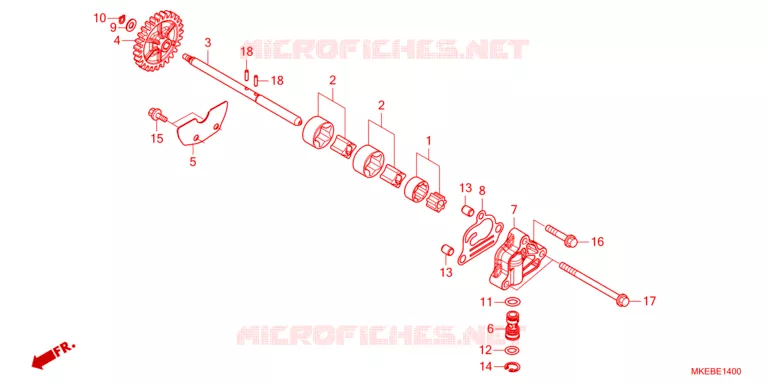 POMPE A HUILE Honda MOTO 450 CRF 2023  CRF450RXP