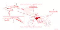 AUTOCOLLANTS pour Honda CRF 150 R de 2024