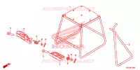 BEQUILLE   REPOSE PIEDS pour Honda CRF 150 R de 2024