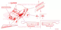 AUTOCOLLANTS pour Honda TALON 1000 R de 2023
