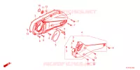 COUVERCLE GAUCHE pour Honda PCX 125 de 2024