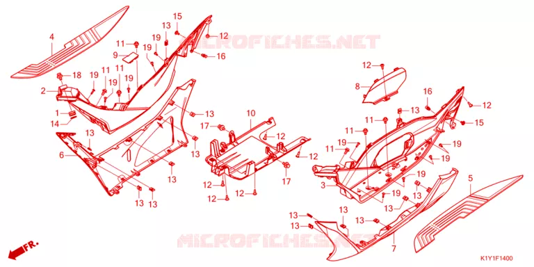 MARCHE PIEDS Honda SCOOTER 125 PCX 2023  WW125AP