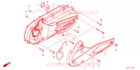 COUVERCLE GAUCHE pour Honda DIO 110 de 2023