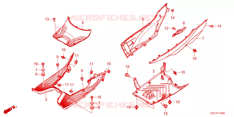 MARCHE PIEDS Honda SCOOTER 110 DIO 2023  NSC110P