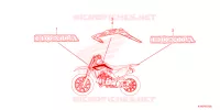 AUTOCOLLANTS pour Honda CRF 110 de 2024