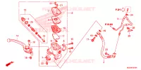 MAITRE CYLINDRE DE FREIN AVANT pour Honda VFR 1200 F de 2012