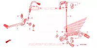 PEDALE pour Honda VFR 1200 F de 2012
