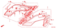 COUVERCLES LATERAUX pour Honda VFR 800 F de 2014