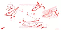 COUVERCLES LATERAUX pour Honda F6B 1800 GOLD WING de 2015
