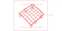 FILET BAGAGES NOIR pour Honda CBR 600 F 34HP de 2001