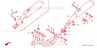 SILENCIEUX D'ECHAPPEMENT pour Honda CBR 600 F 34HP de 2001