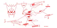 AUTOCOLLANTS pour Honda CBR 600 RR de 2007