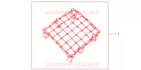 FILET BAGAGES NOIR pour Honda CBR 600 RR de 2007