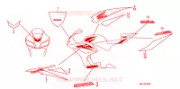 AUTOCOLLANTS pour Honda CBR 600 RR de 2007