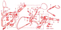 COMMODO   LEVIER   CABLE pour Honda BLACK WIDOW 750 de 2001