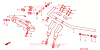 GUIDON   TE DE FOURCHE pour Honda BLACK WIDOW 750 de 2001