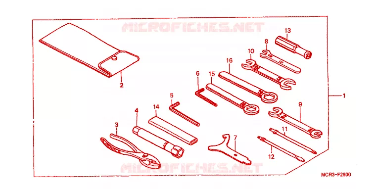 OUTIL Honda MOTO 750 VT 2001  VT750DC1